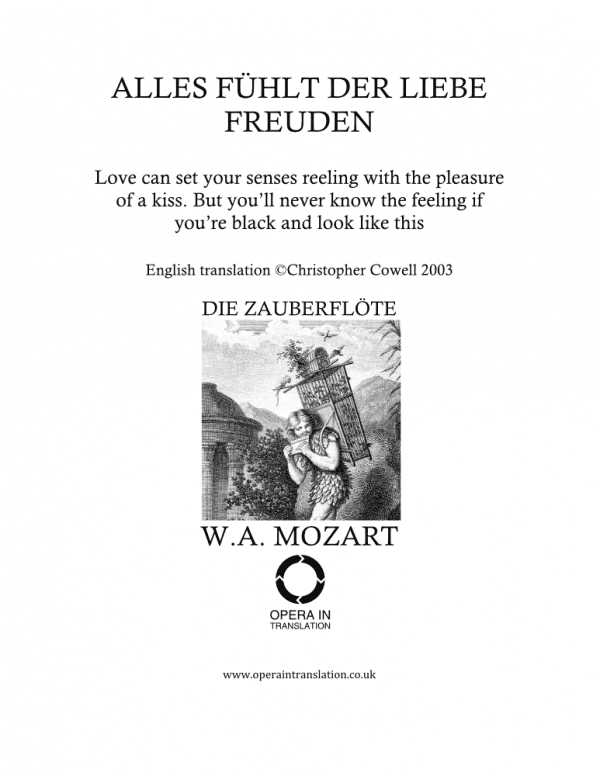 Alles fühlt der Liebe Freuden_cover